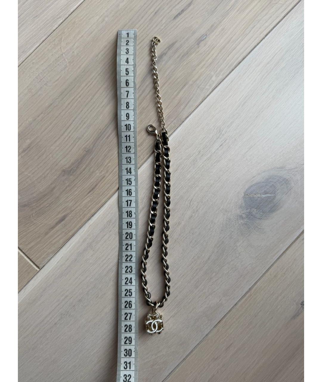 CHANEL Золотая металлическая подвеска, фото 6