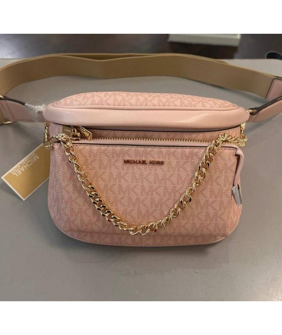 MICHAEL KORS Розовая поясная сумка, фото 4