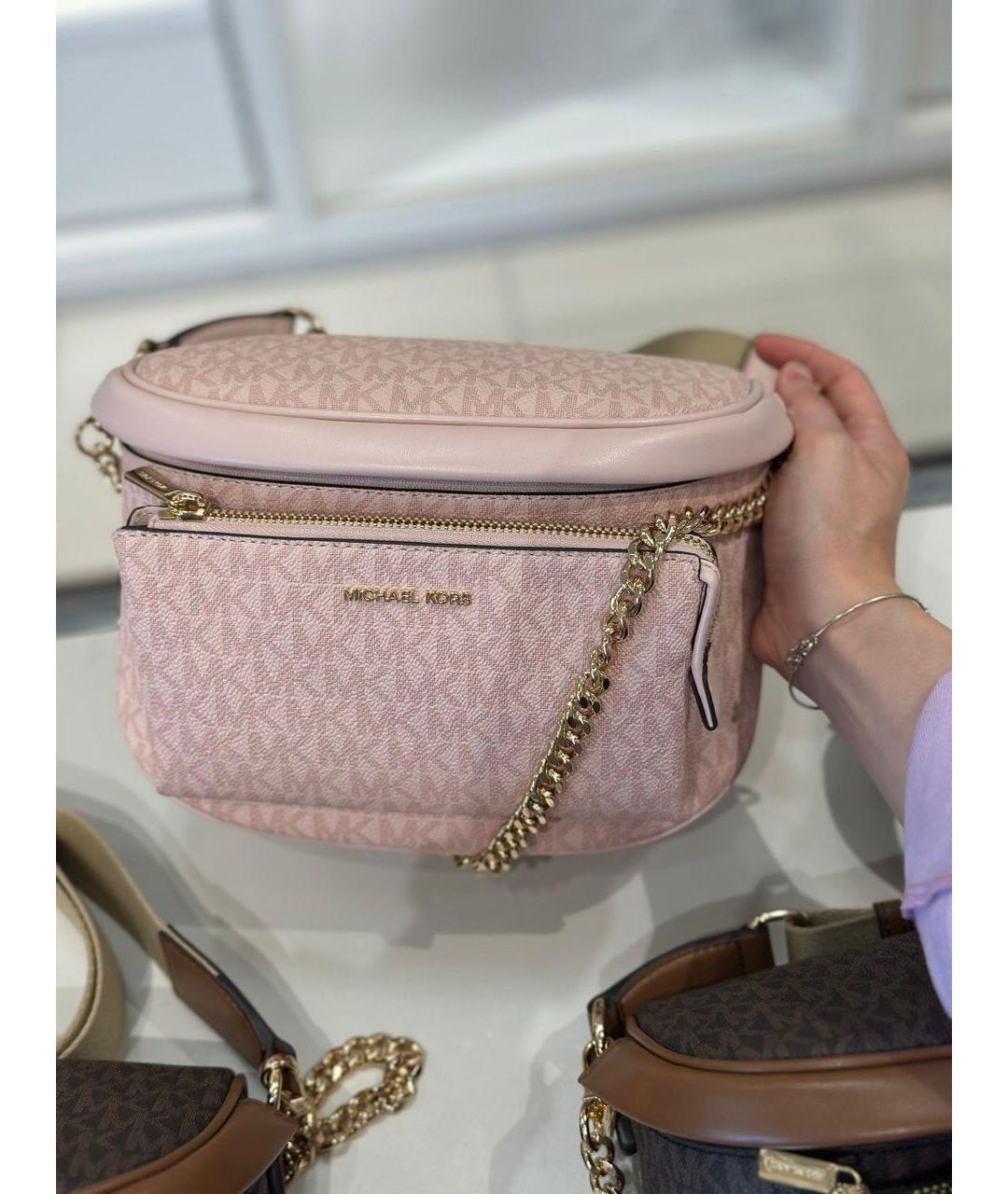 MICHAEL KORS Розовая поясная сумка, фото 2