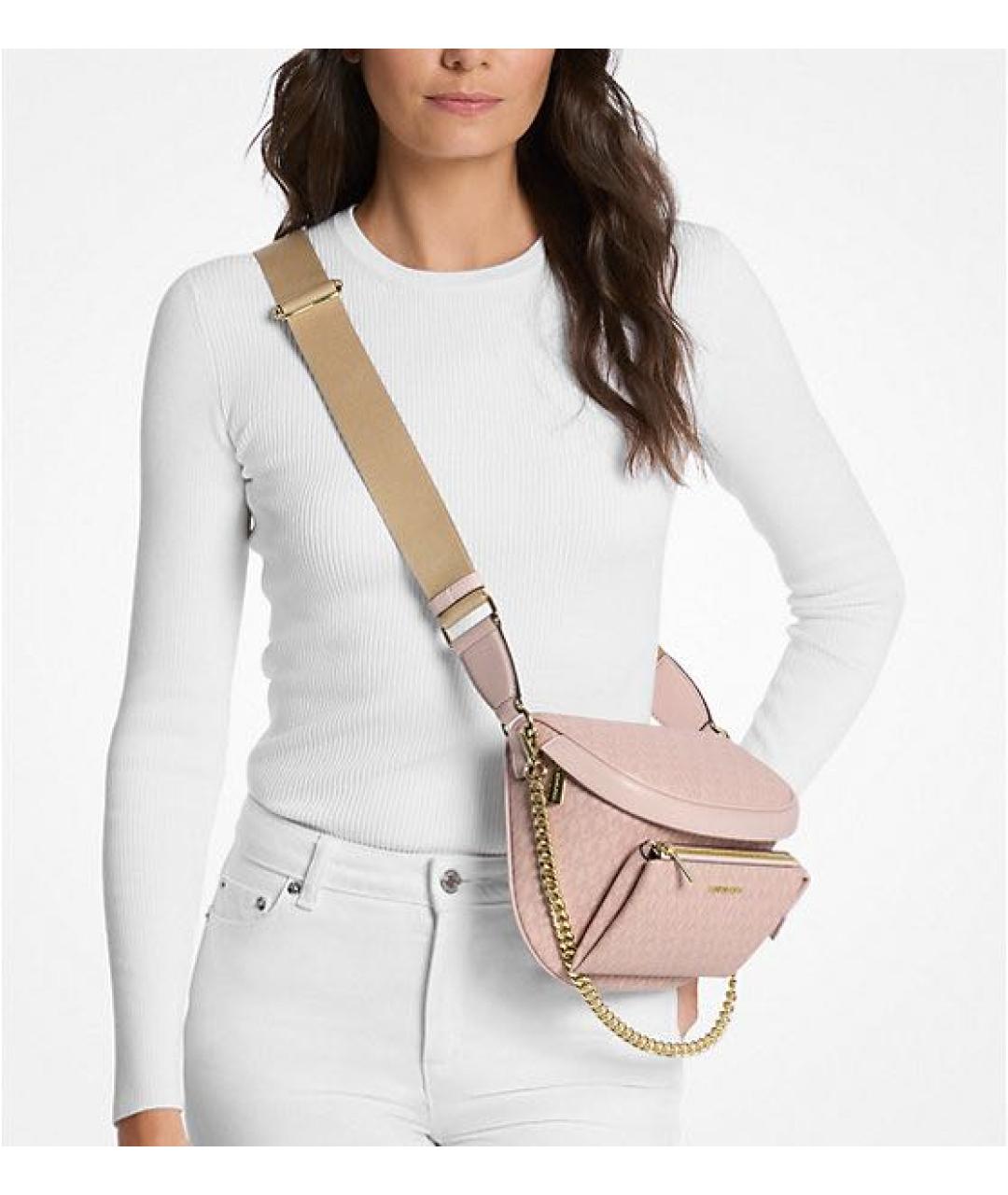 MICHAEL KORS Розовая поясная сумка, фото 3