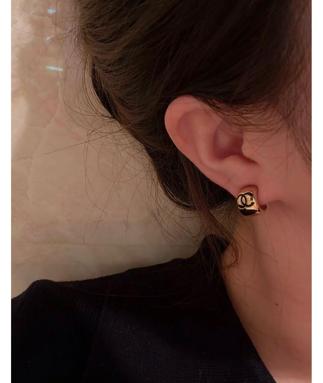 CHANEL Золотые серьги, фото 4