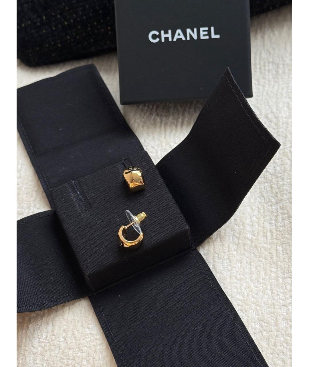 CHANEL Золотые серьги, фото 3
