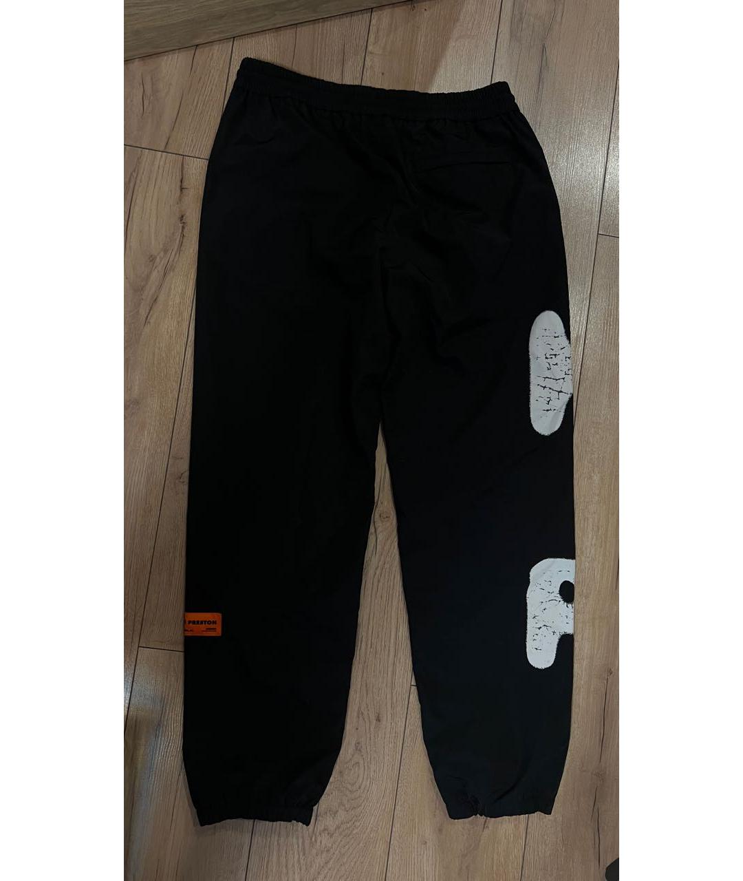 HERON PRESTON Черные полиамидовые повседневные брюки, фото 2