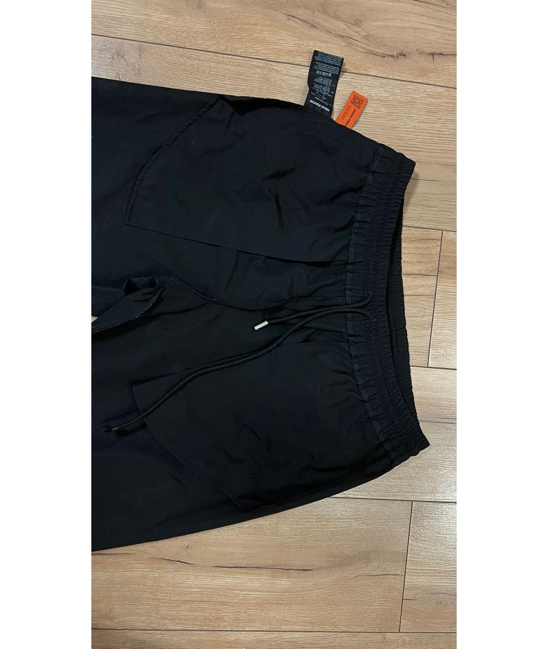 HERON PRESTON Черные полиамидовые повседневные брюки, фото 3