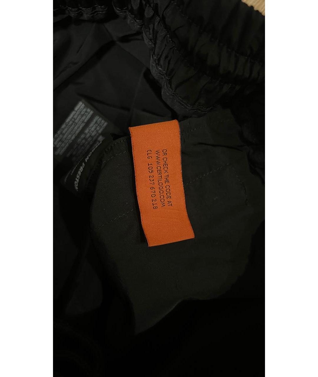HERON PRESTON Черные полиамидовые повседневные брюки, фото 8