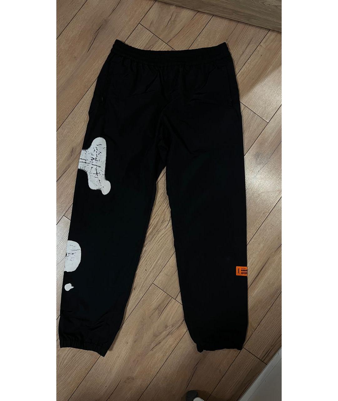 HERON PRESTON Черные полиамидовые повседневные брюки, фото 9