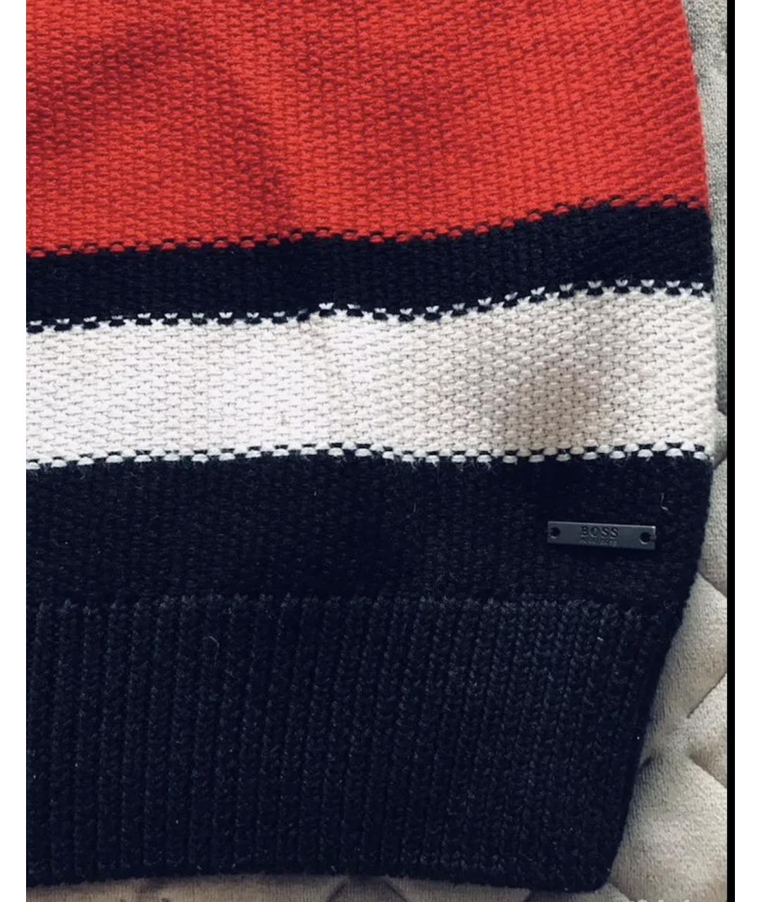 HUGO BOSS Красный хлопковый джемпер / свитер, фото 5