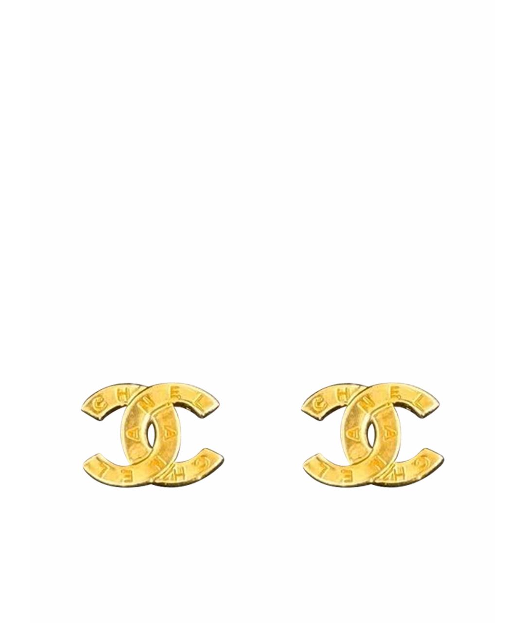 CHANEL Золотые серьги, фото 1