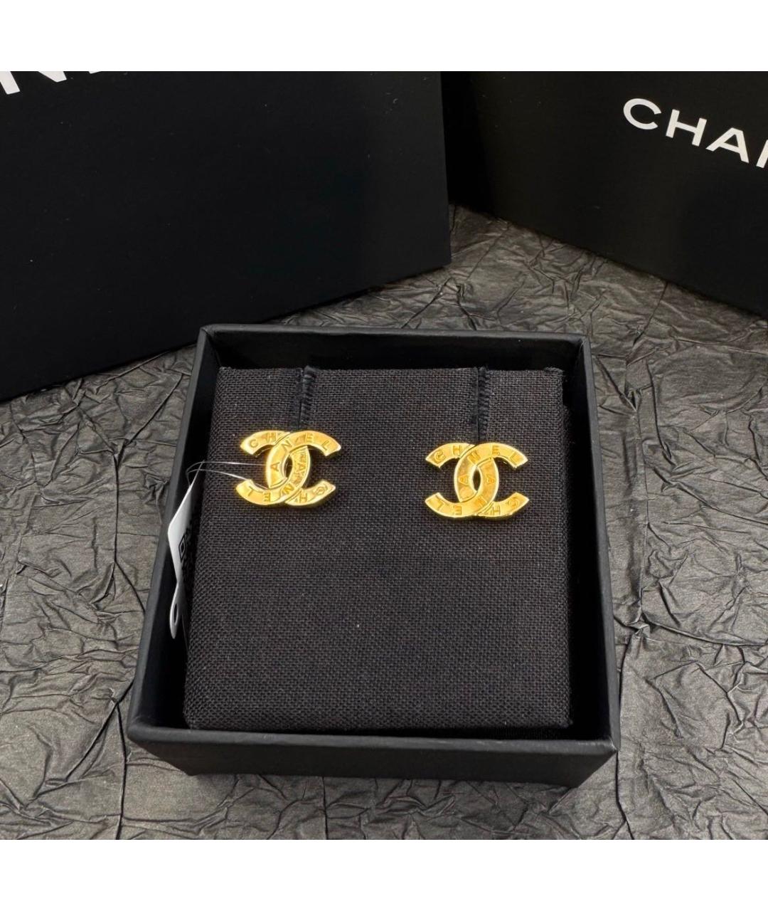 CHANEL Золотые серьги, фото 3
