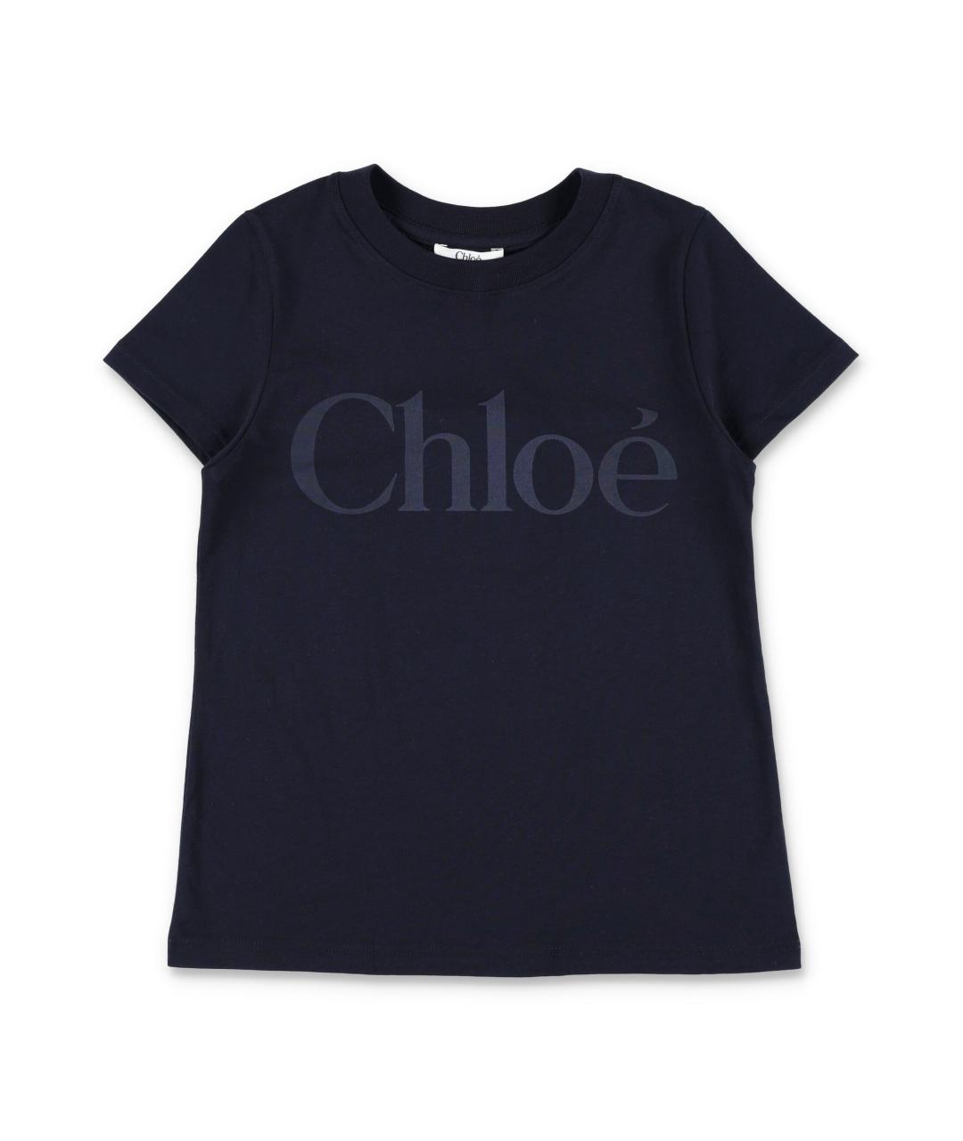 CHLOE Темно-синий хлопковый детская футболка / топ, фото 1
