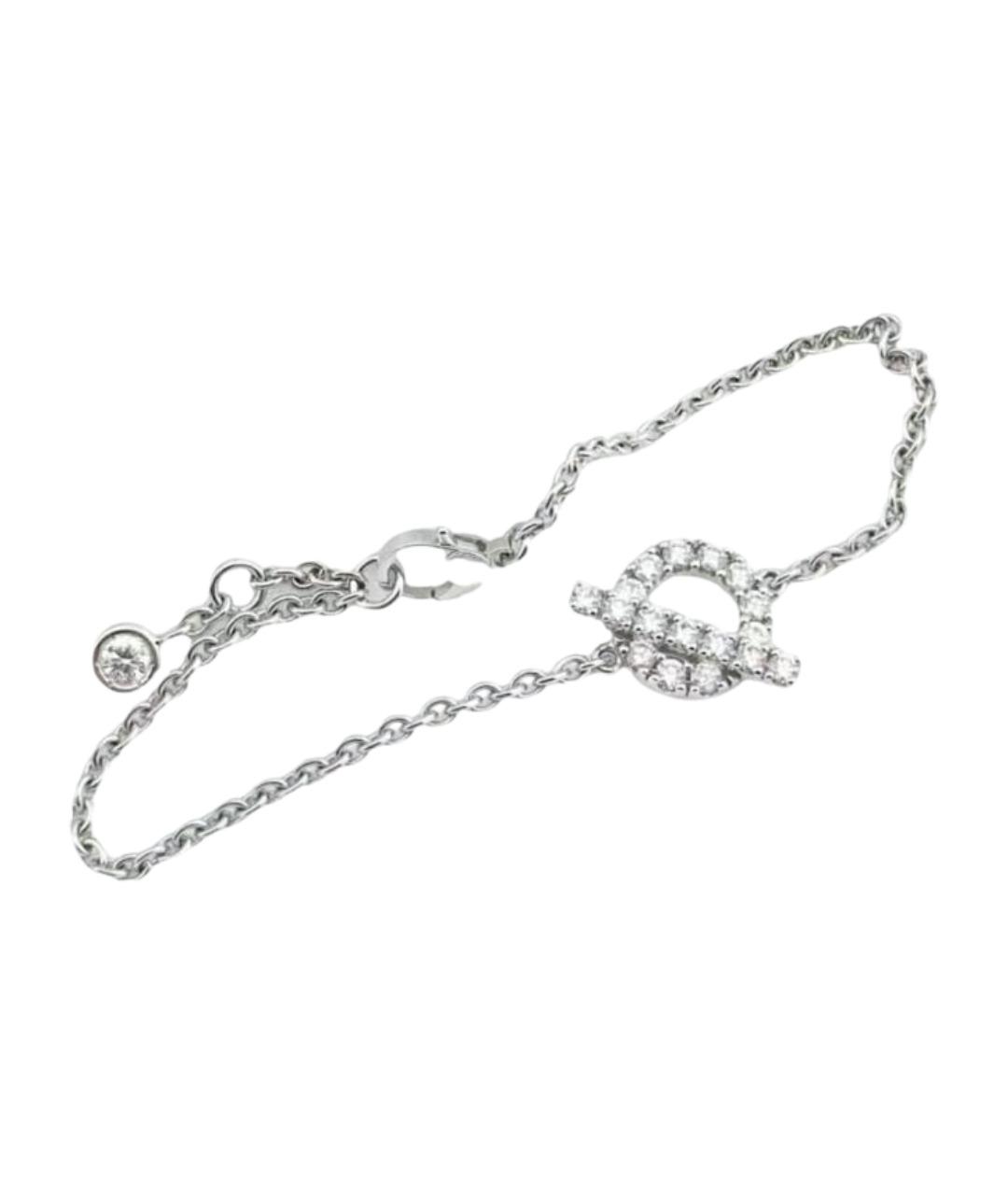 HERMES Серебряный браслет из белого золота, фото 1