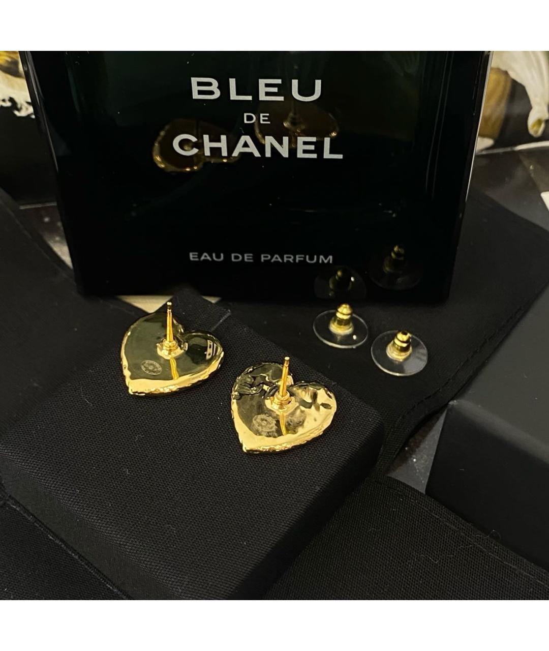 CHANEL Золотые серьги, фото 4