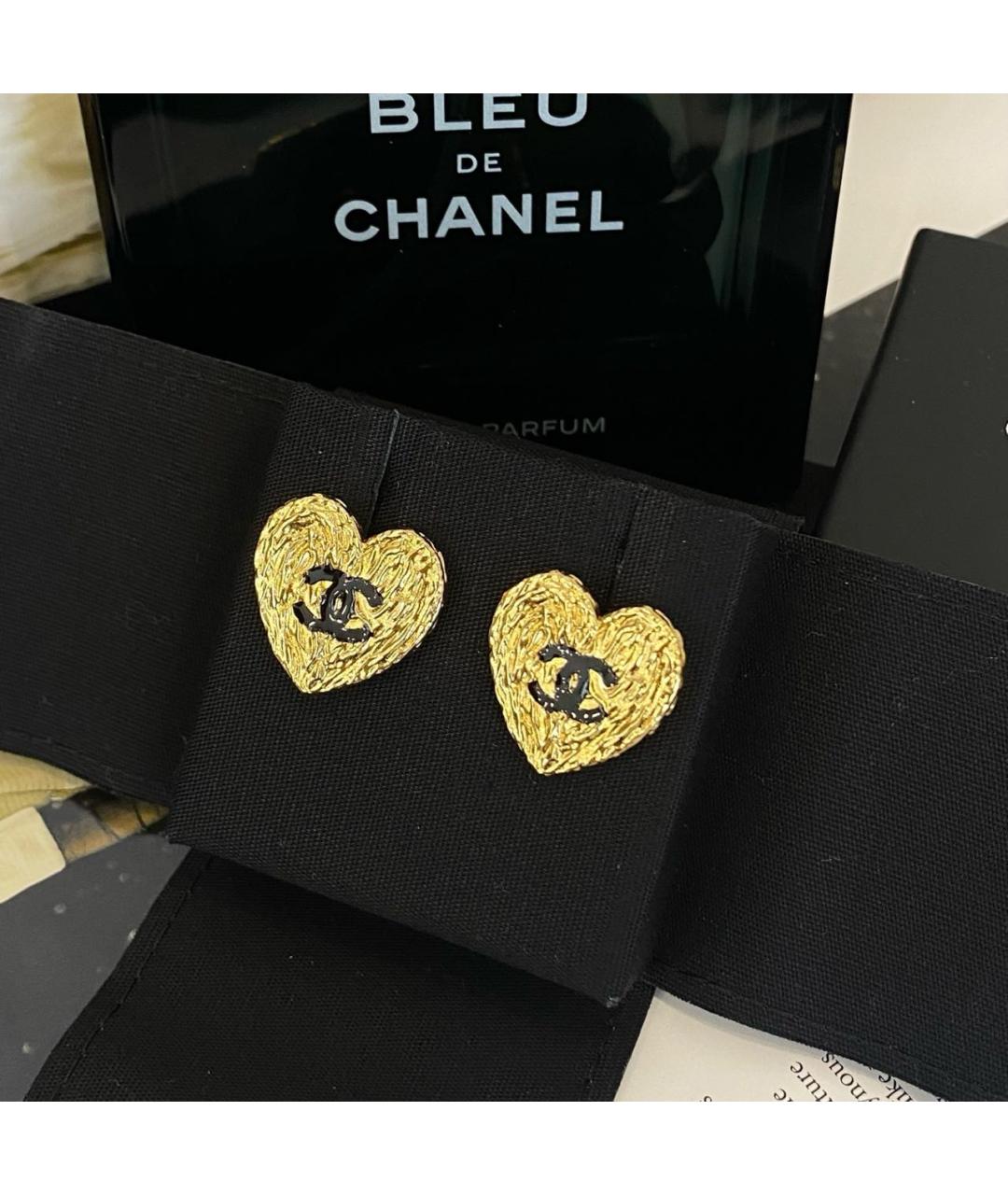 CHANEL Золотые серьги, фото 5