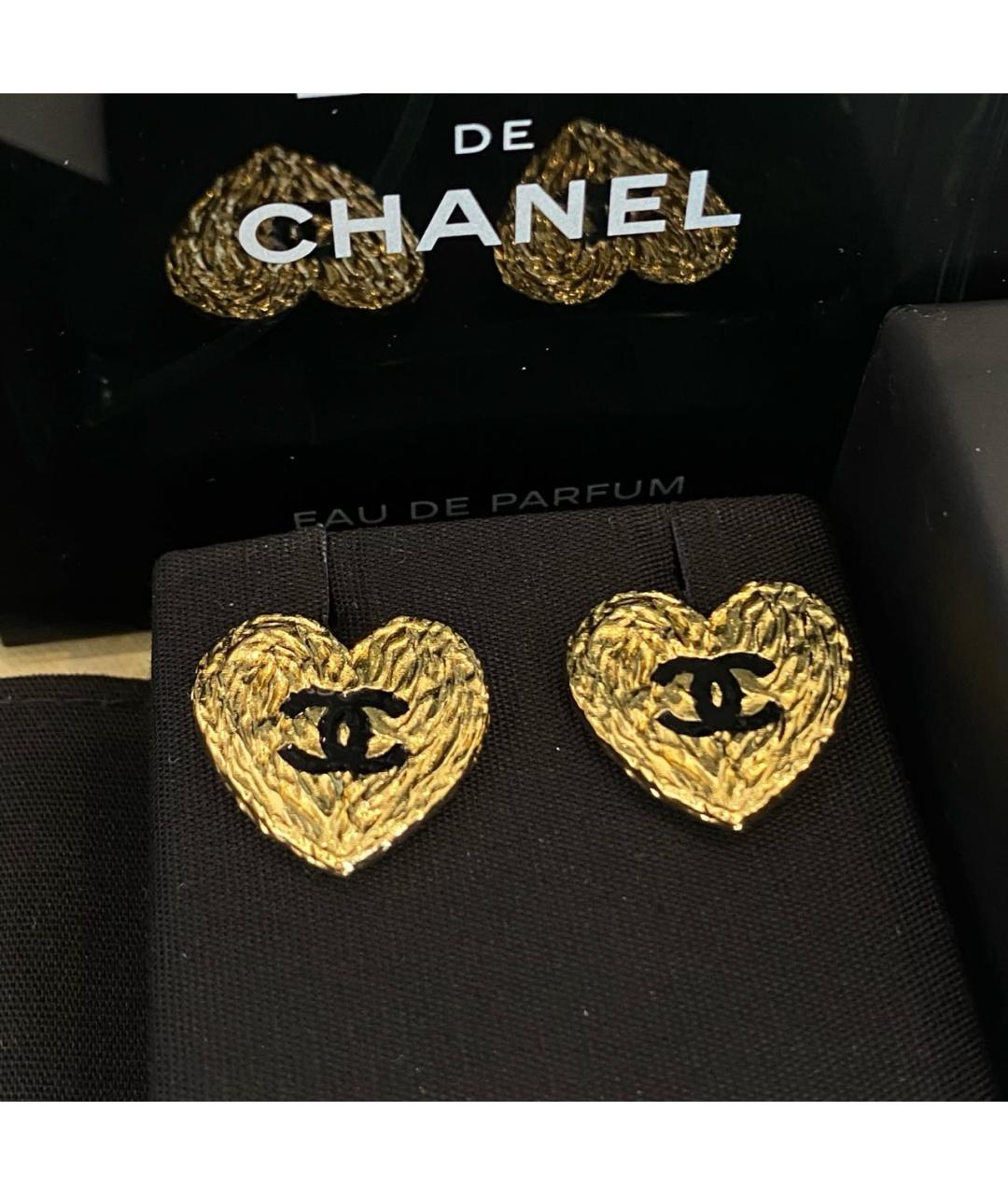 CHANEL Золотые серьги, фото 2