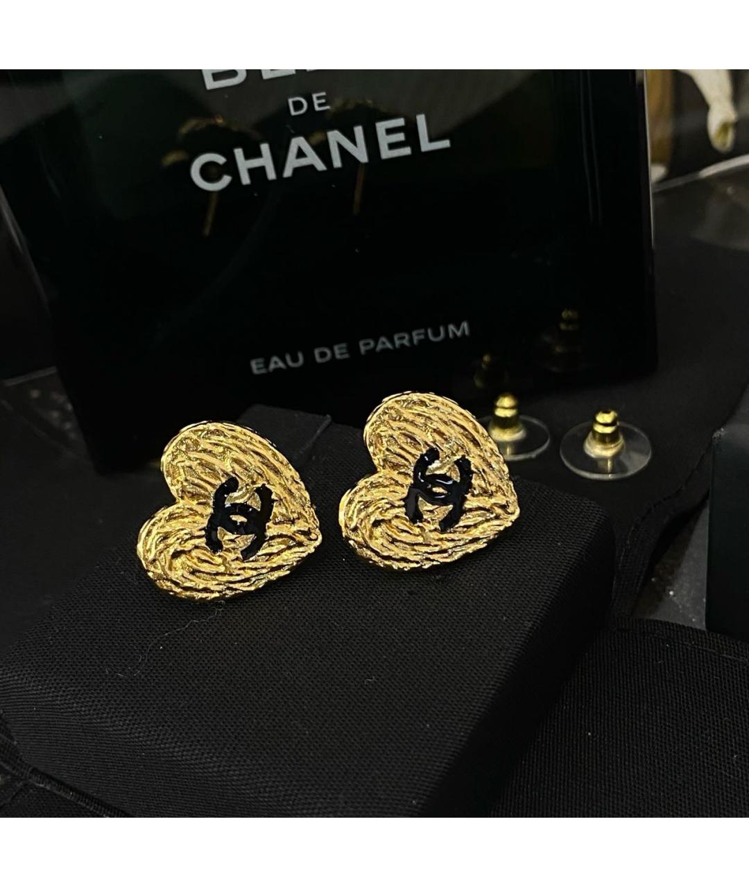 CHANEL Золотые серьги, фото 3