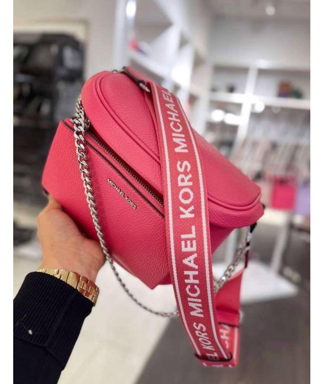 MICHAEL KORS Розовая поясная сумка, фото 2