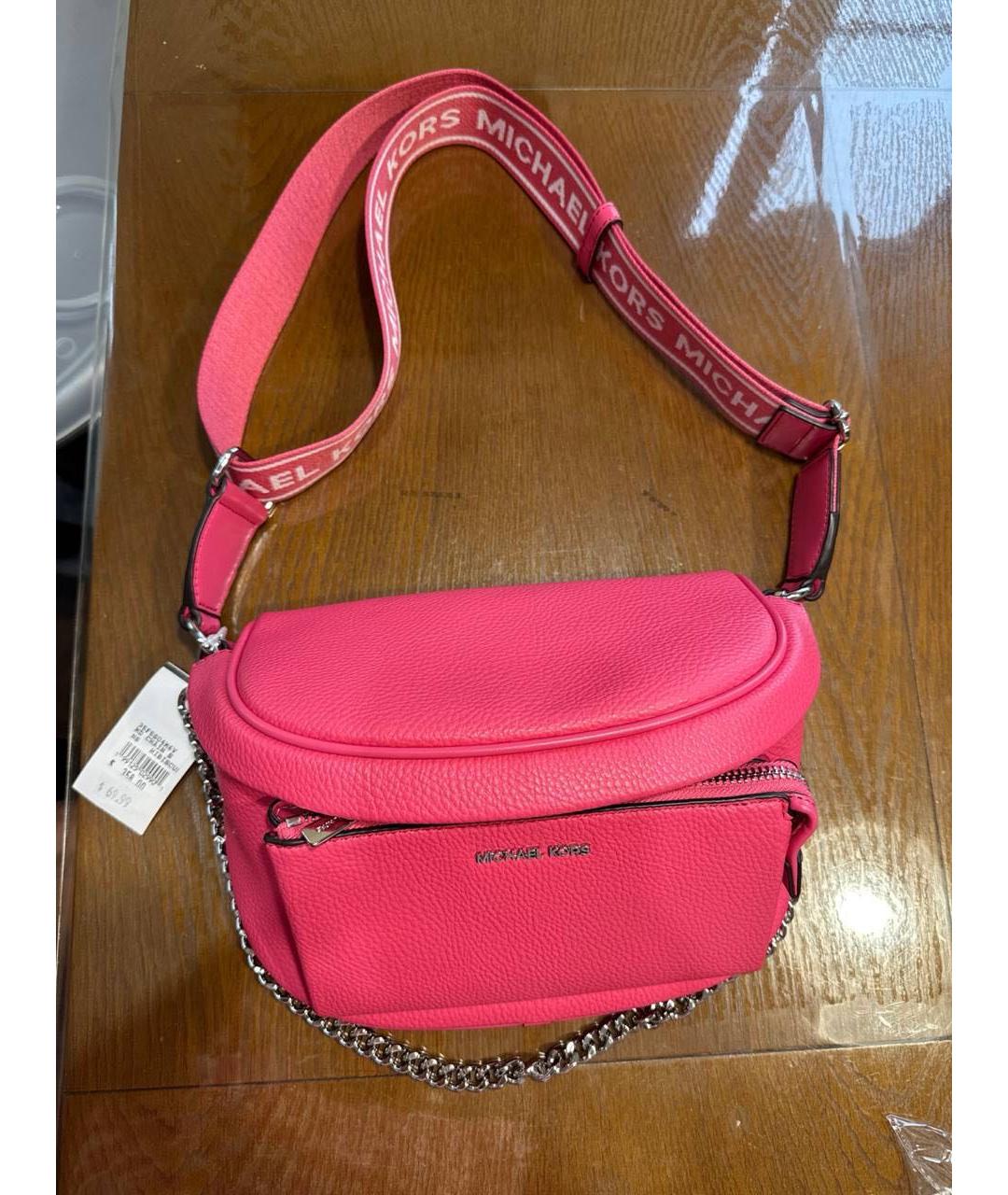MICHAEL KORS Розовая поясная сумка, фото 4
