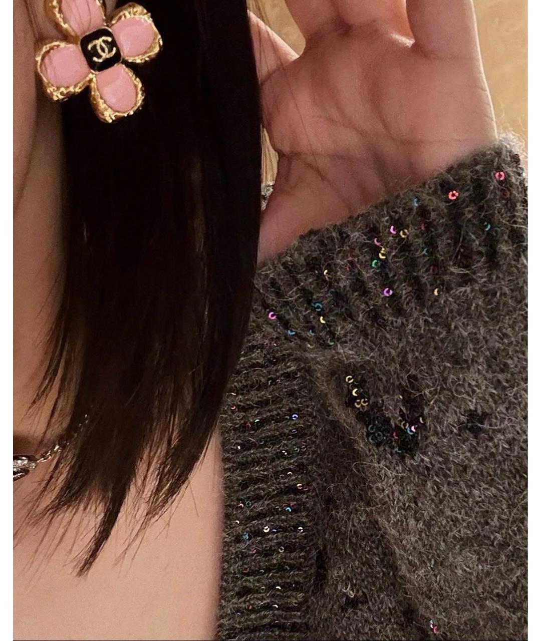 CHANEL Золотые серьги, фото 4