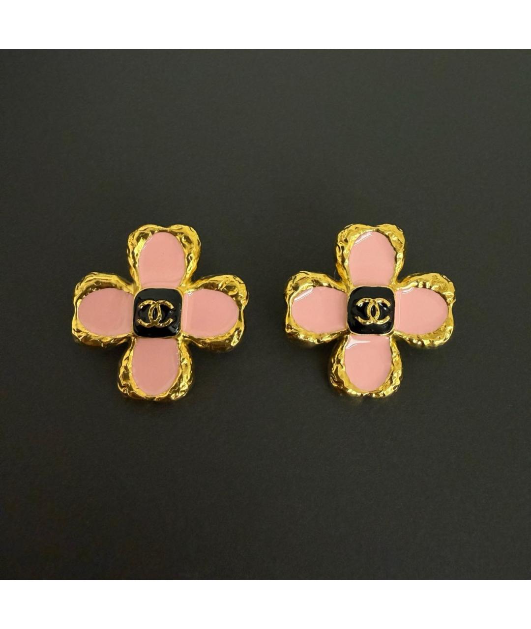 CHANEL Золотые серьги, фото 5