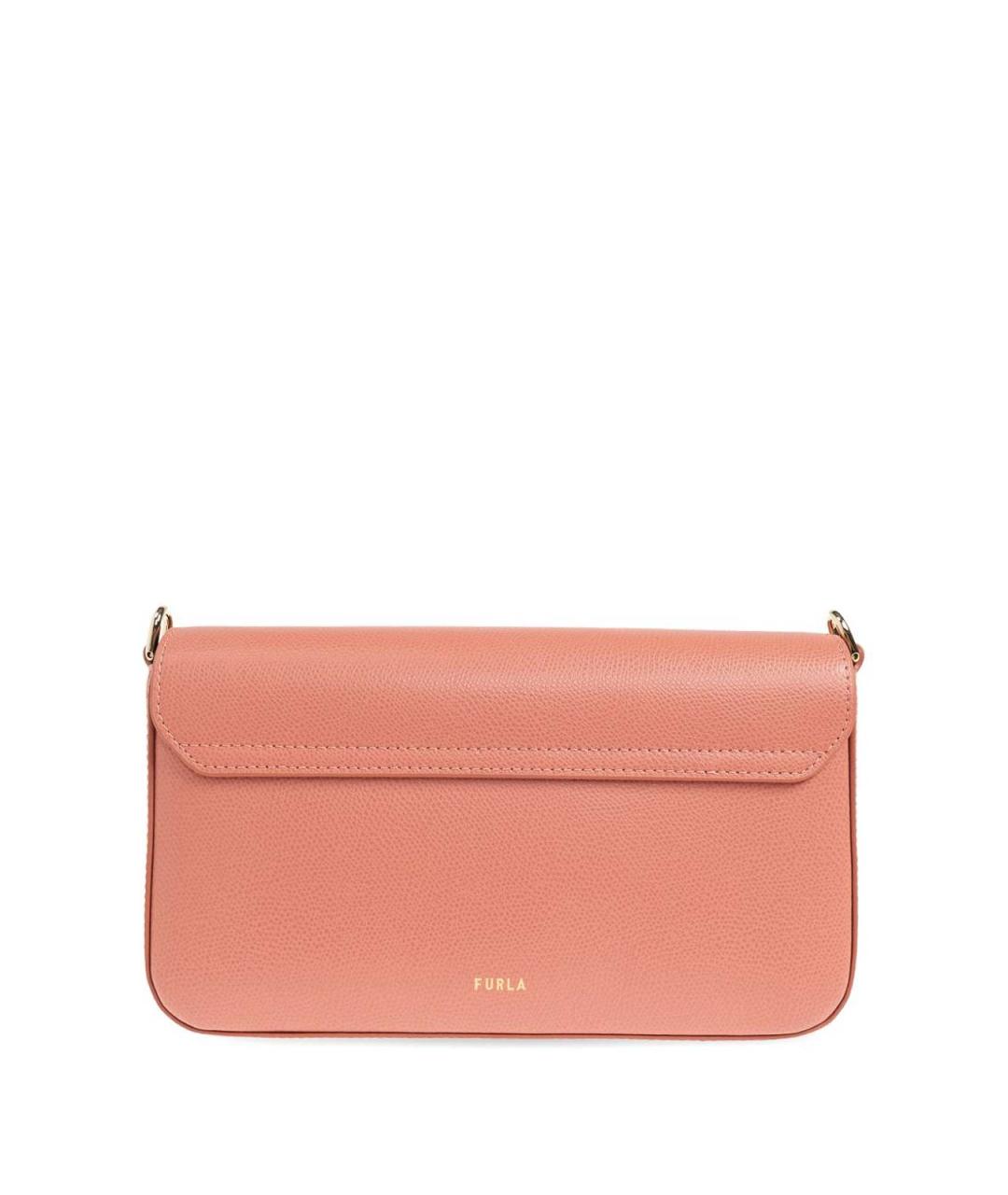 FURLA Розовая кожаная сумка через плечо, фото 5
