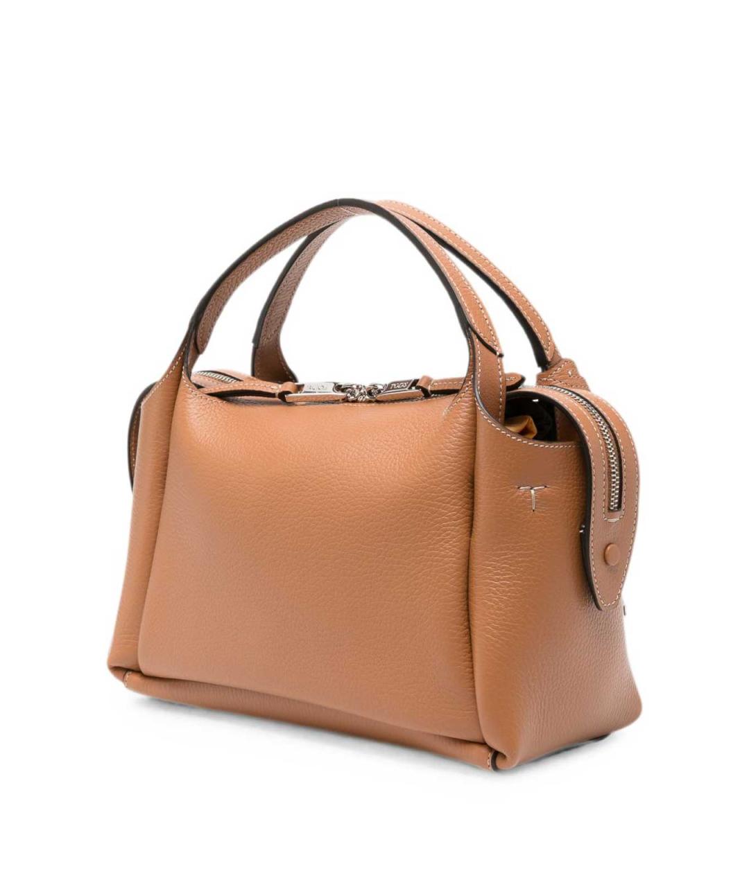 TOD'S Коричневая кожаная сумка тоут, фото 3