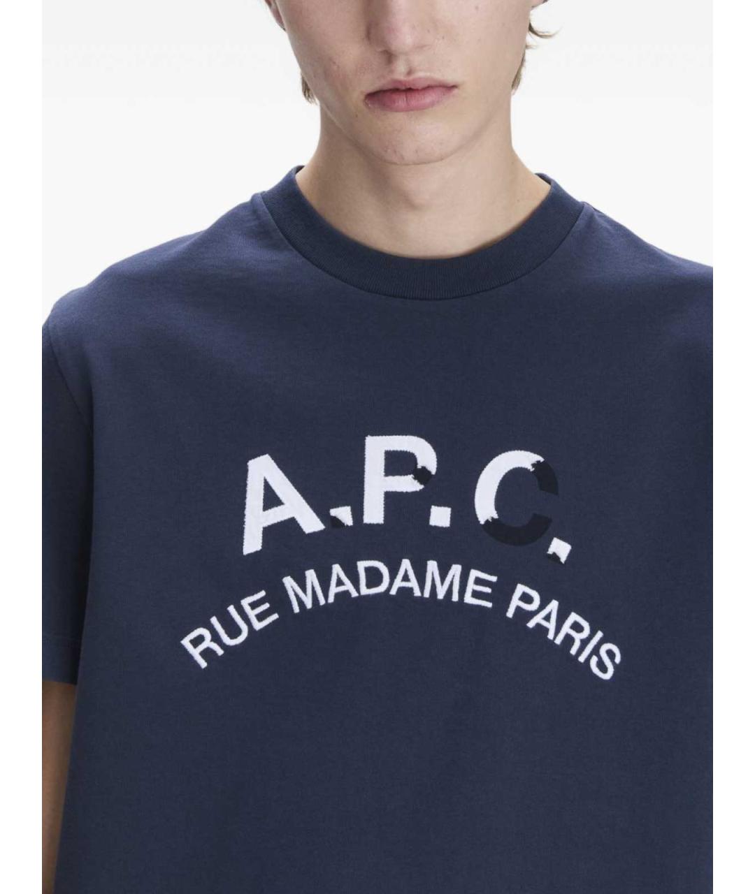 A.P.C. Синяя футболка, фото 2