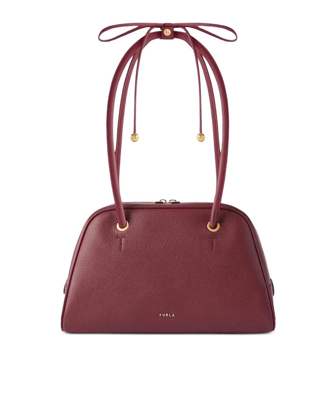 FURLA Красная кожаная сумка тоут, фото 1