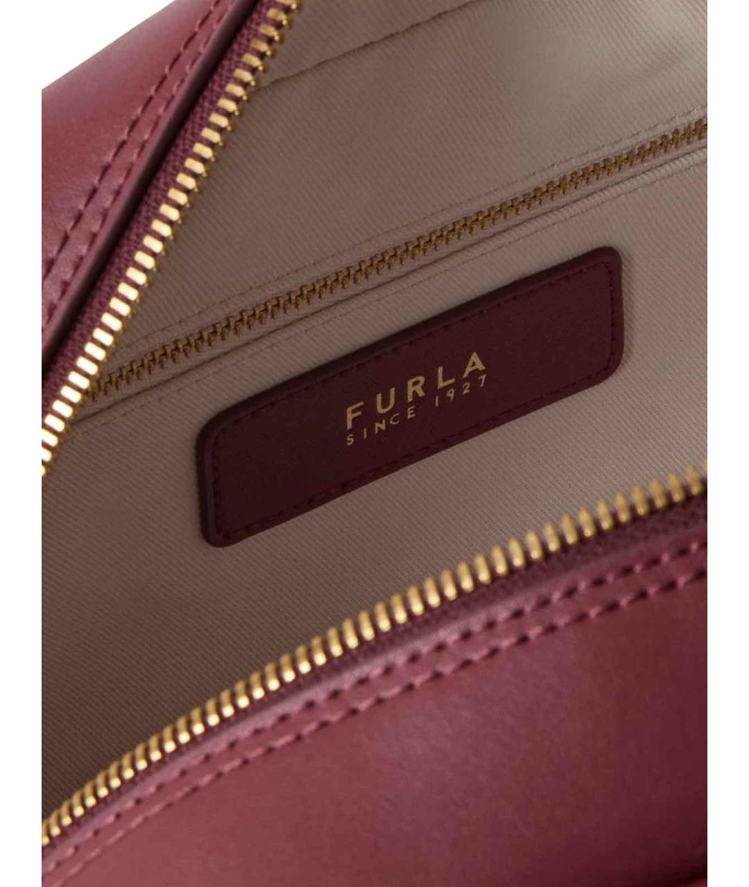 FURLA Красная кожаная сумка тоут, фото 2