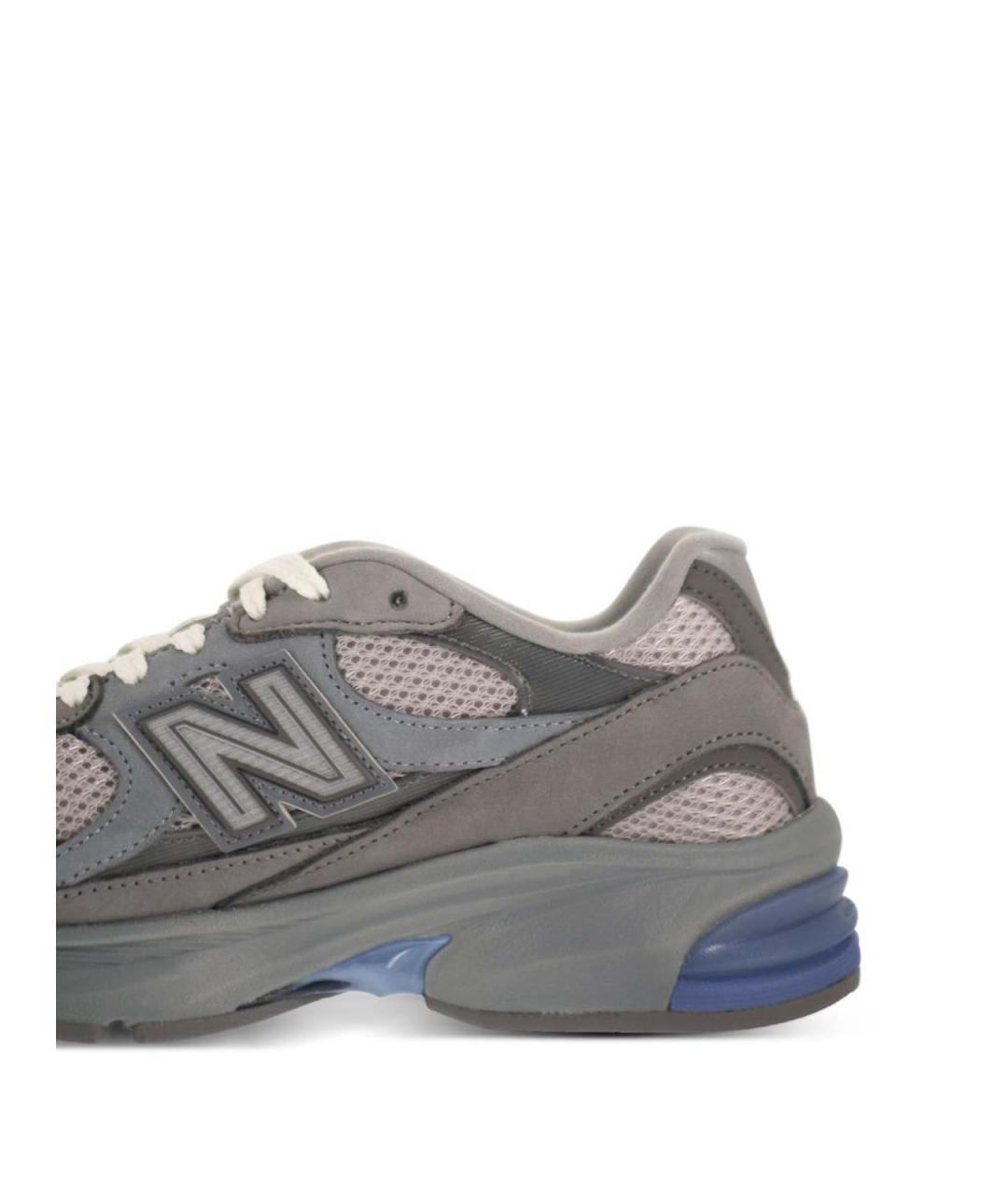 NEW BALANCE Серые кожаные низкие кроссовки / кеды, фото 7