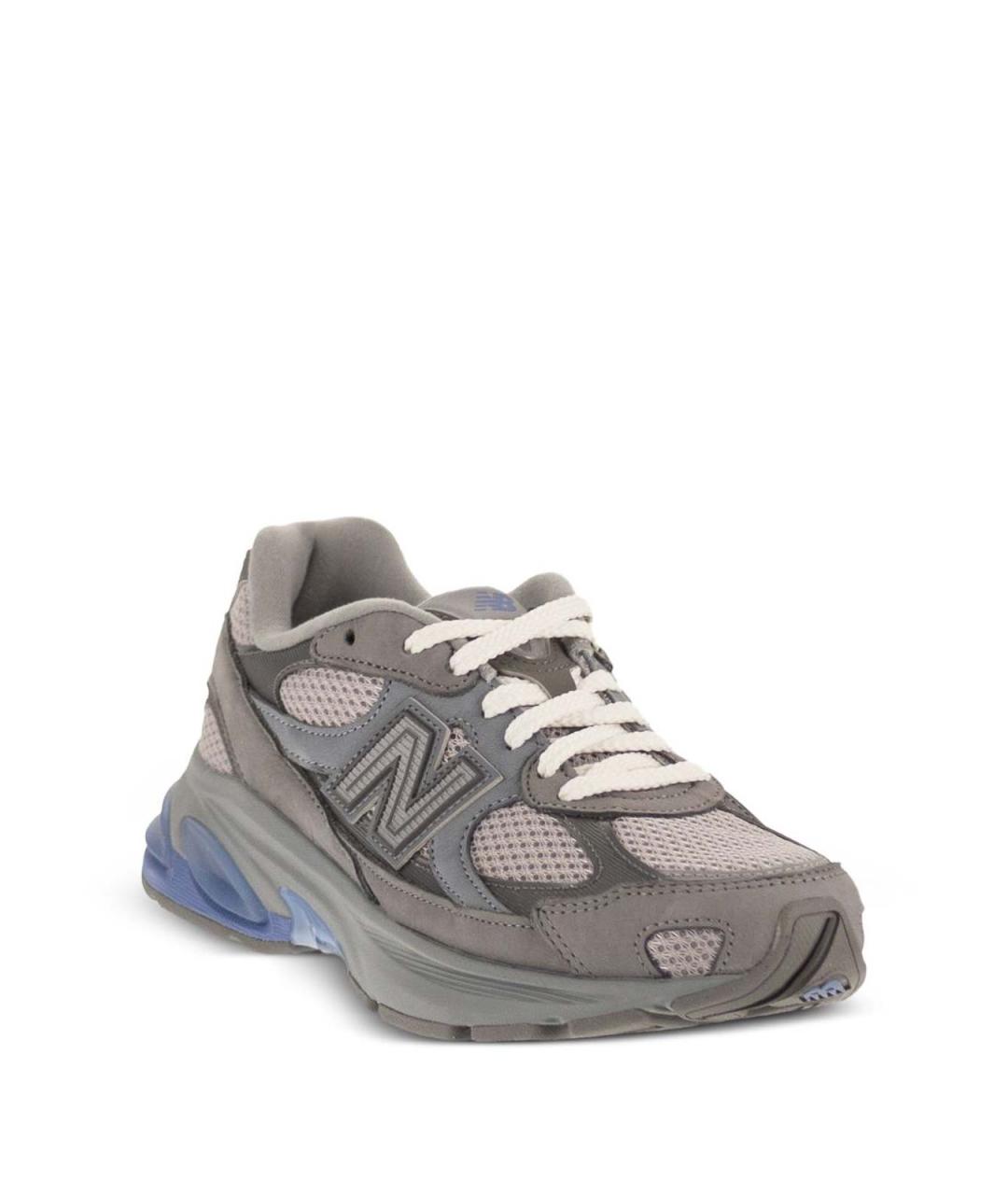 NEW BALANCE Серые кожаные низкие кроссовки / кеды, фото 4