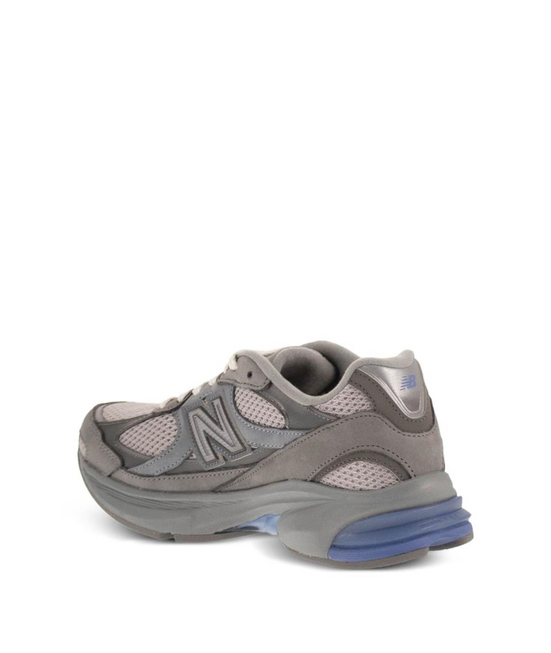 NEW BALANCE Серые кожаные низкие кроссовки / кеды, фото 3