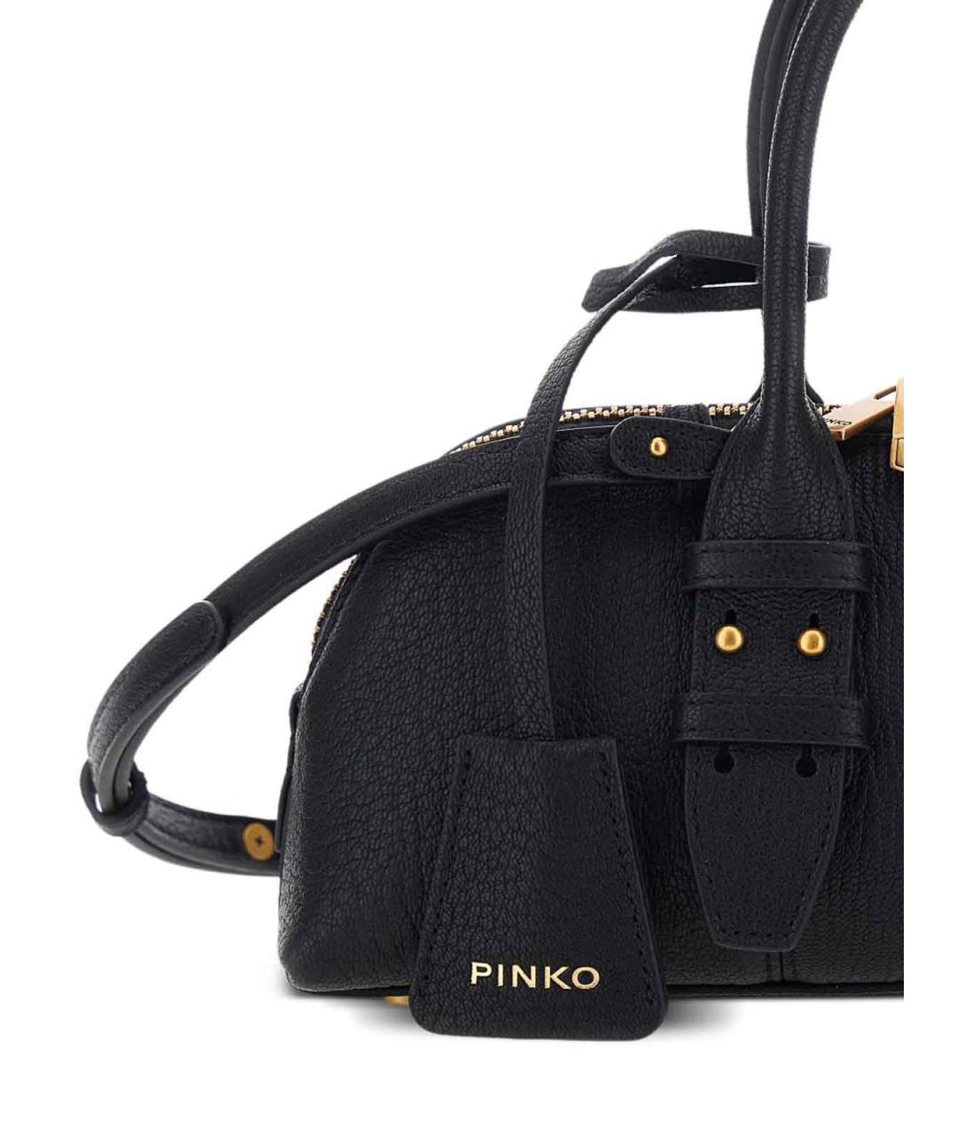 PINKO Черная тканевая сумка тоут, фото 2