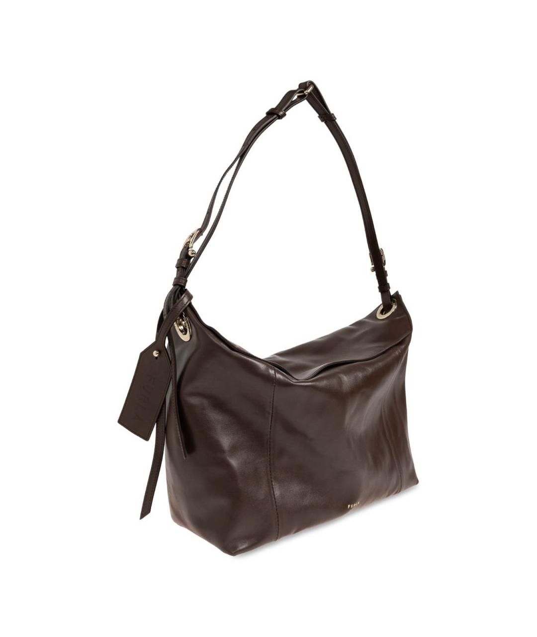 FURLA Коричневая сумка через плечо, фото 4