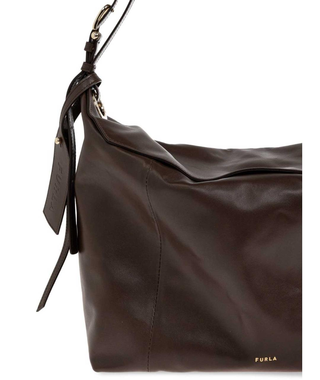 FURLA Коричневая сумка через плечо, фото 6