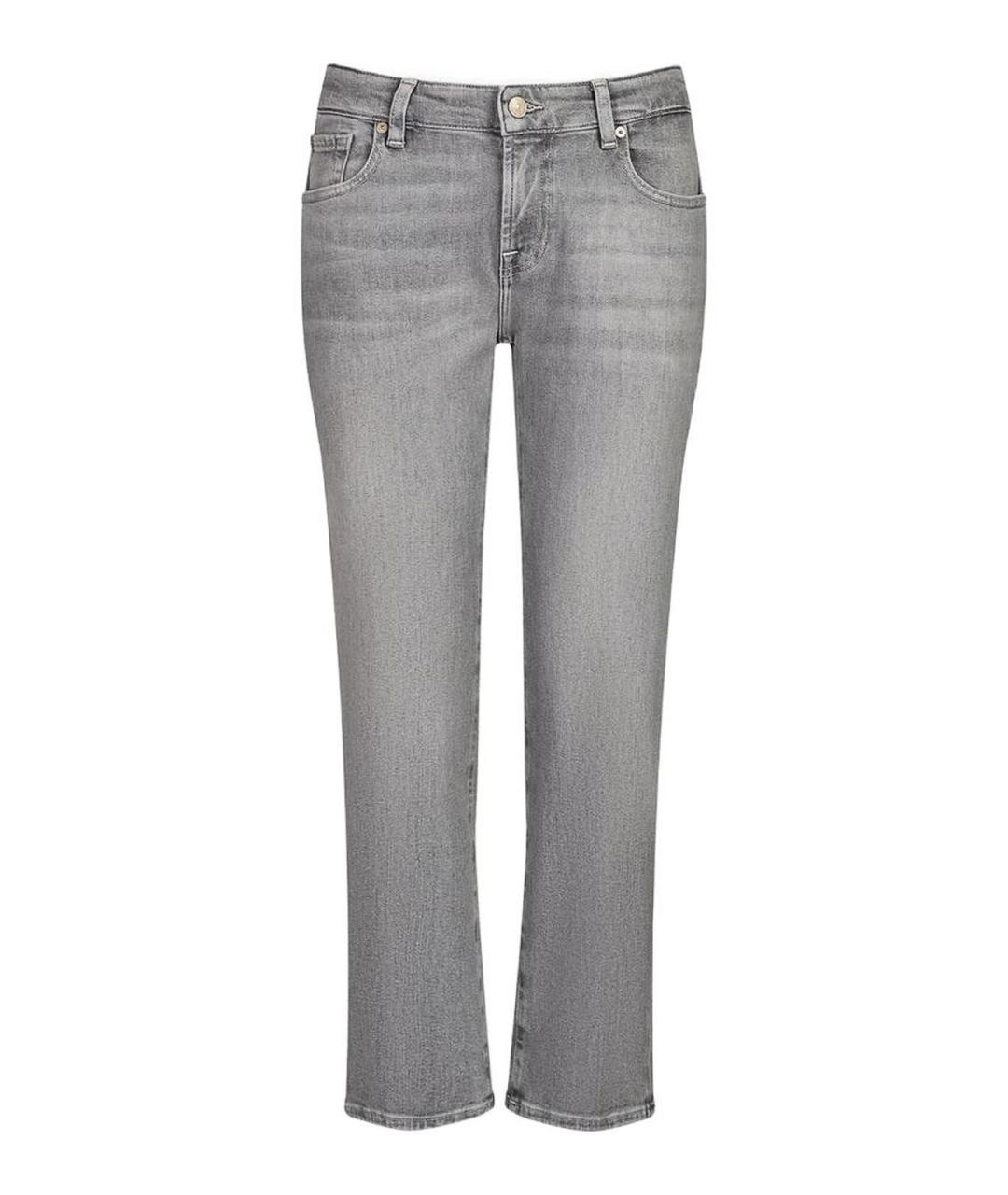 7 FOR ALL MANKIND Серые прямые джинсы, фото 2