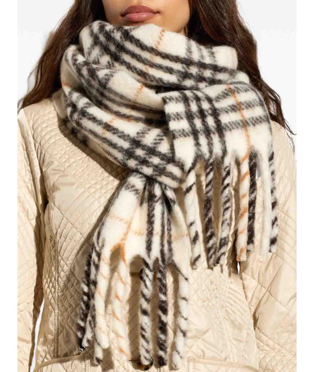 BURBERRY Мульти шерстяной шарф, фото 3