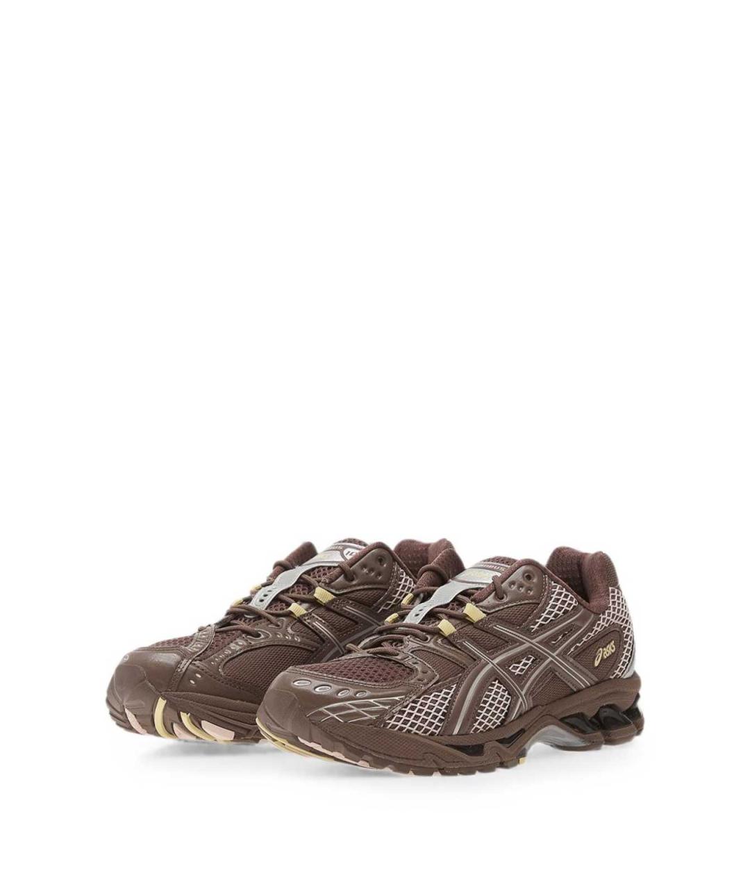 ASICS Коричневые резиновые низкие кроссовки / кеды, фото 4