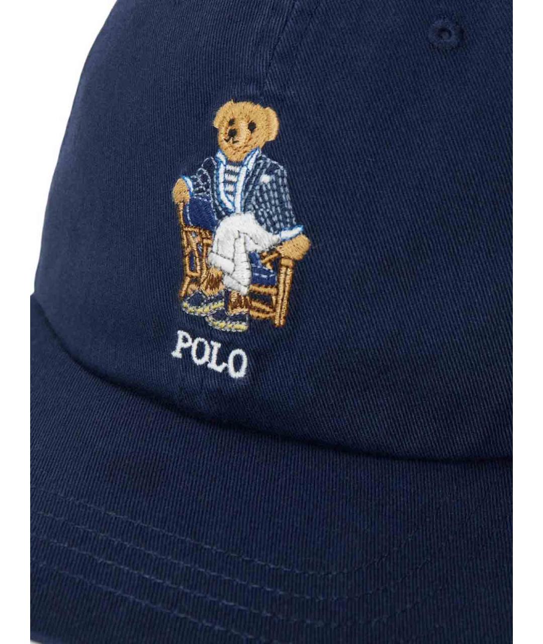 POLO RALPH LAUREN Синяя хлопковая кепка, фото 3