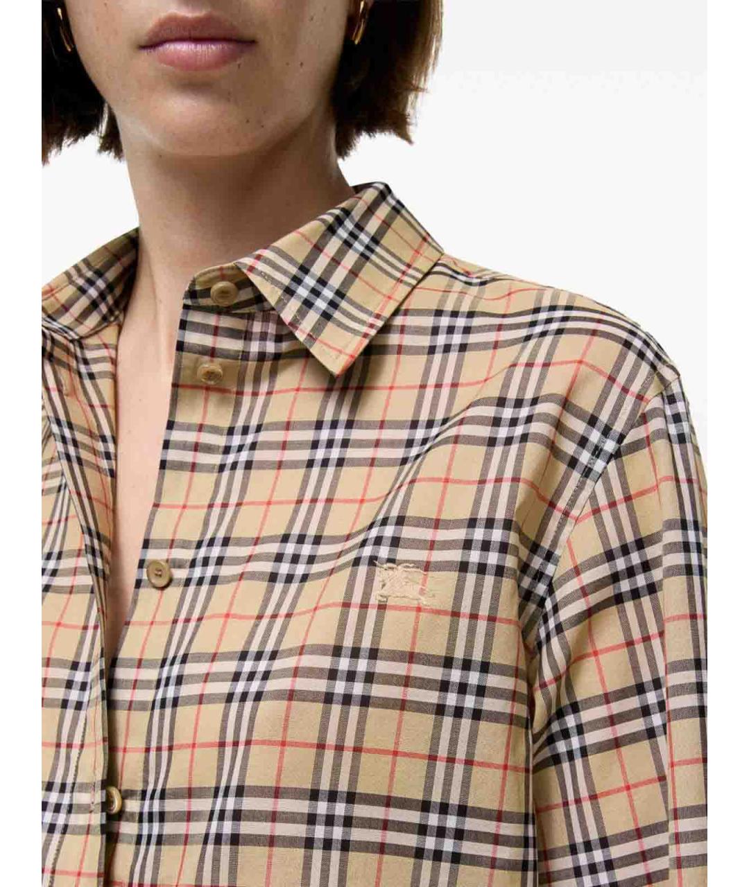 BURBERRY Черная хлопковая рубашка, фото 3