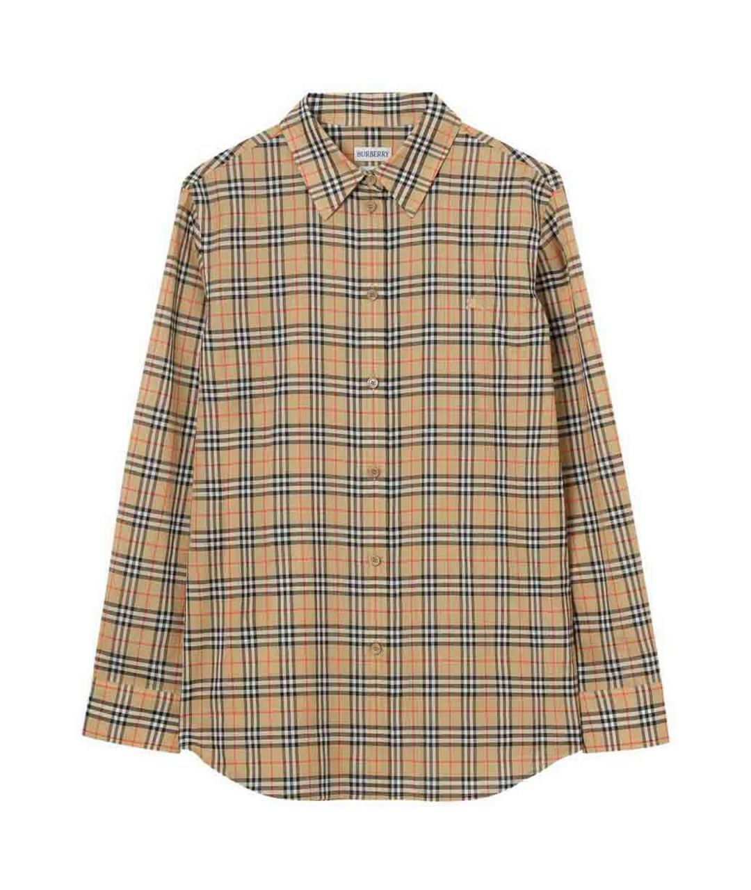 BURBERRY Черная хлопковая рубашка, фото 1