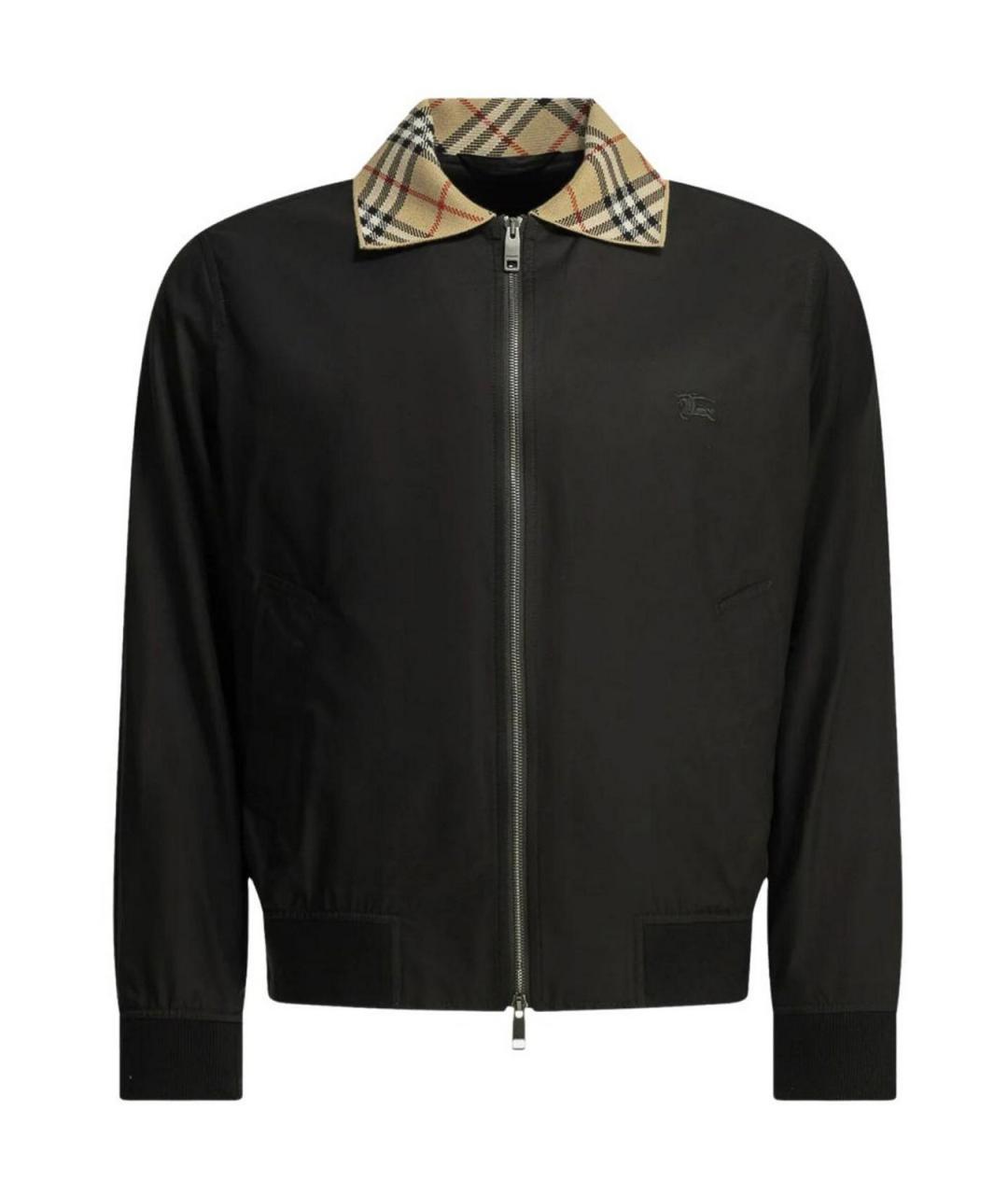 BURBERRY Черная хлопковая куртка, фото 1