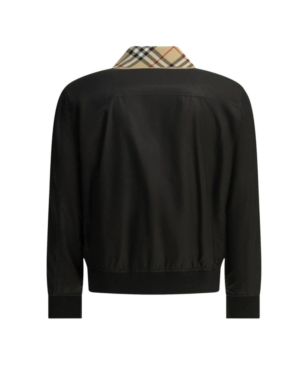 BURBERRY Черная хлопковая куртка, фото 3