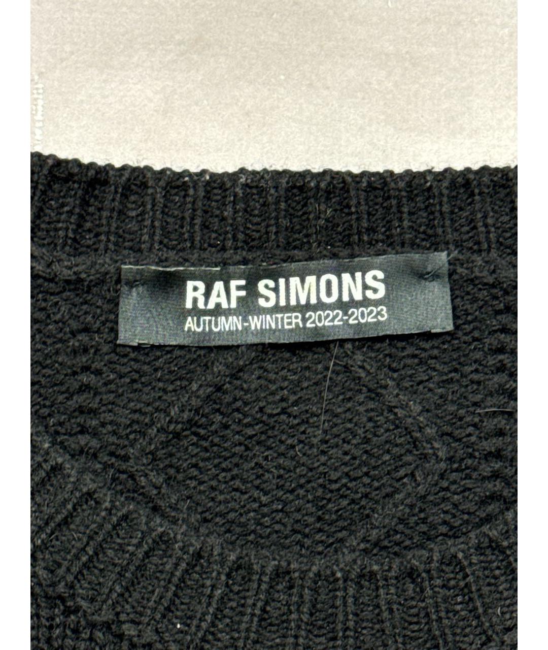 RAF SIMONS Черный шерстяной джемпер / свитер, фото 6