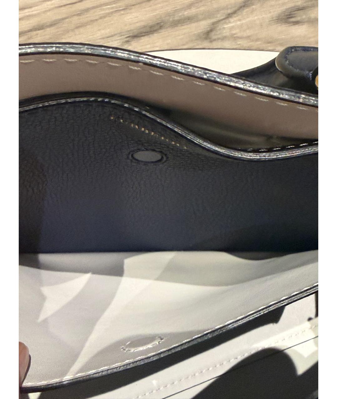 BURBERRY Синяя кожаная сумка тоут, фото 4