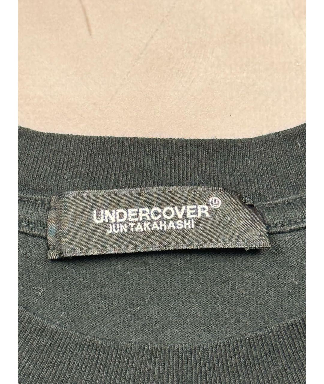 UNDERCOVER Черная хлопковая футболка, фото 7