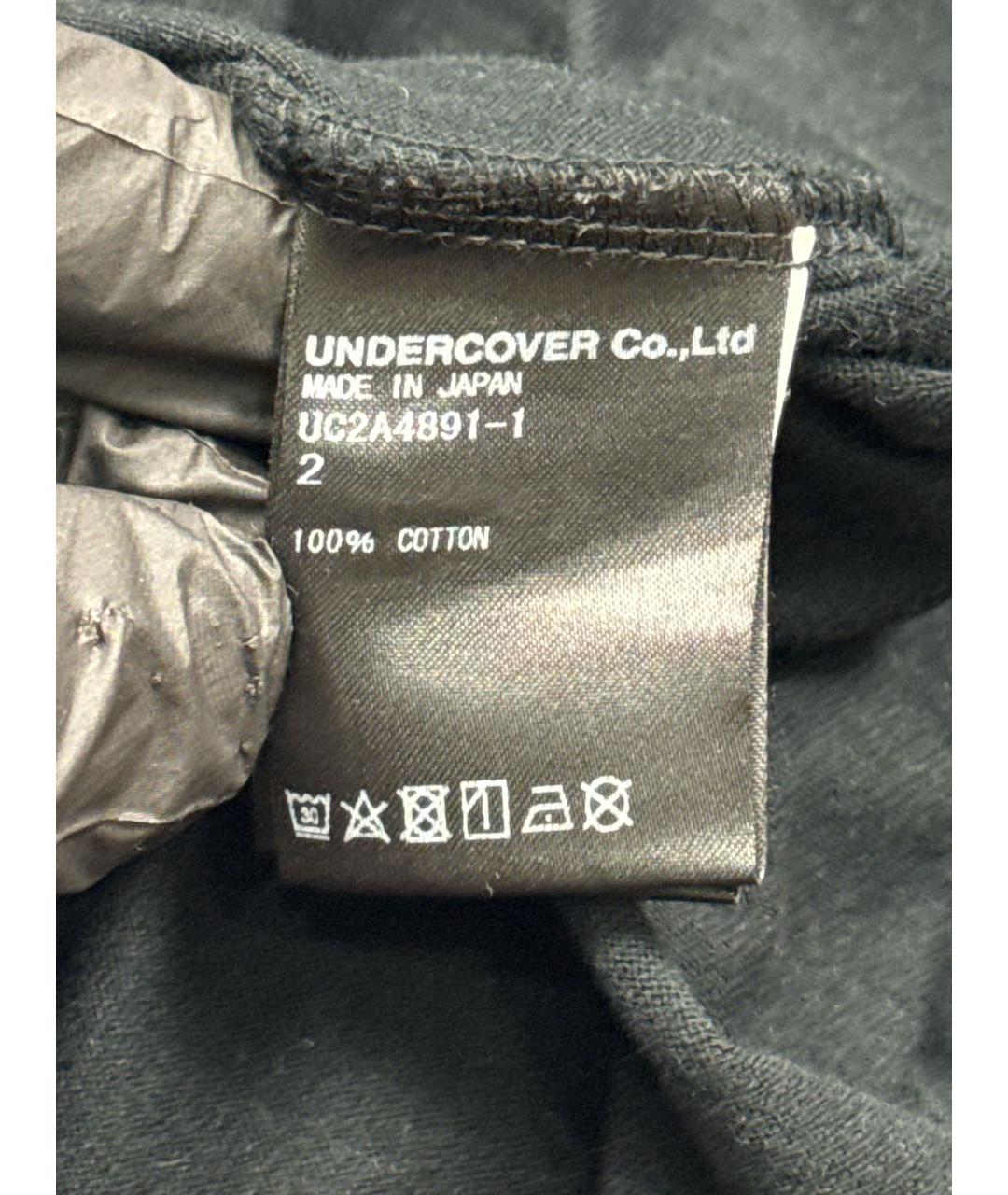 UNDERCOVER Черная хлопковая футболка, фото 8
