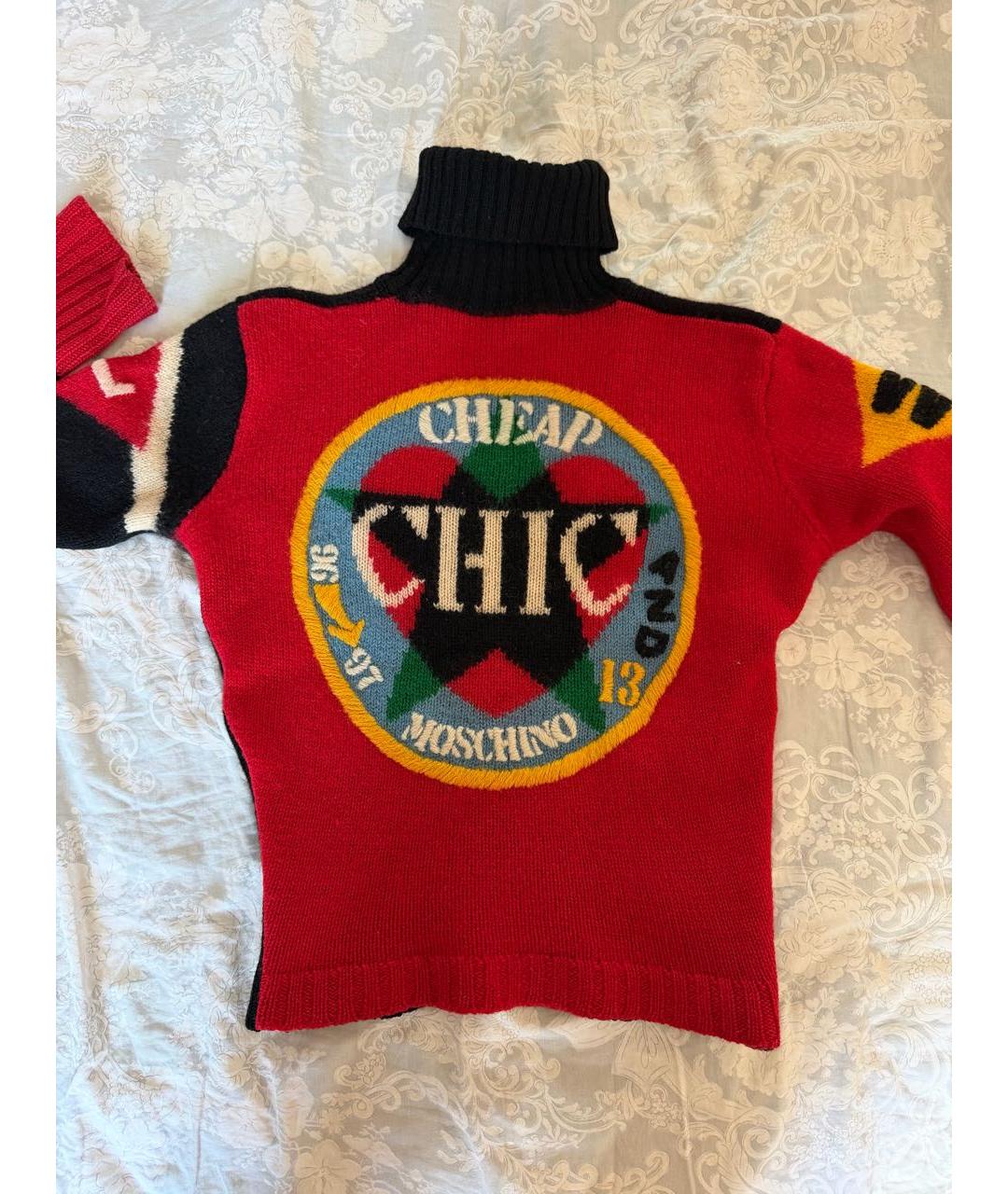 MOSCHINO Мульти шерстяной джемпер / свитер, фото 2