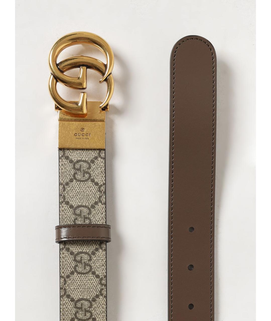 GUCCI Бежевый ремень, фото 4