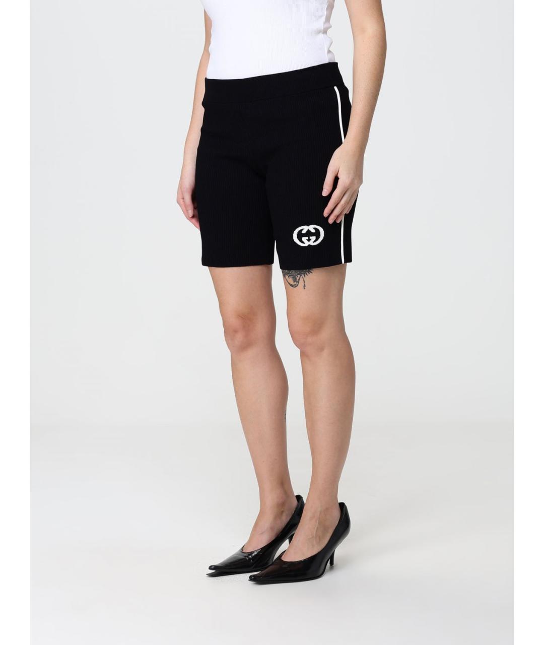 GUCCI Черные шорты, фото 4