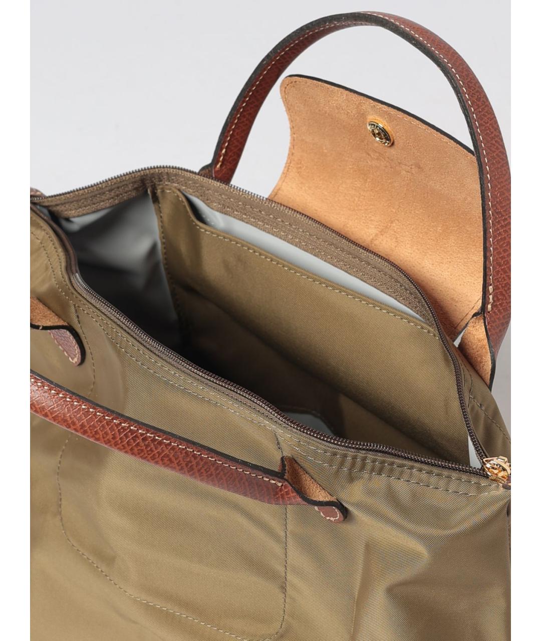 LONGCHAMP Хаки нейлоновая сумка тоут, фото 3